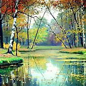 Е. Волков, Осенний пейзаж